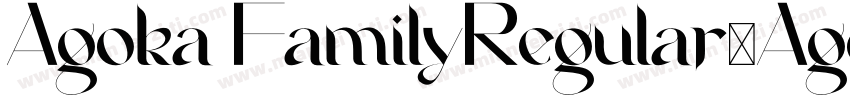 Agoka FamilyRegular(AgokaFamilyRegu字体转换